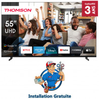TV Thomson 55" 55UG4S14 UHD Google Tv Noir en Tunisie
