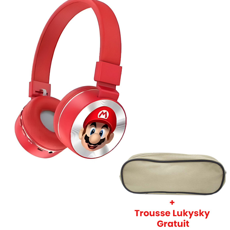 Casque Sans Fil Kids Mario Rouge en Tunisie Casque Sans Fil Kids Mario Rouge en Tunisie