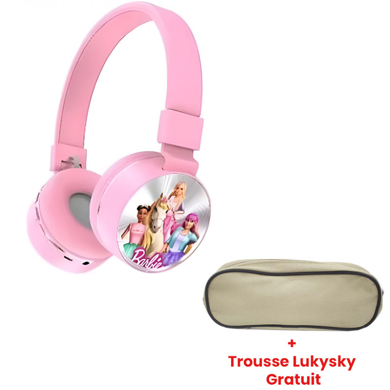 Casque Sans Fil Kids Barbie Rose en Tunisie Casque Sans Fil Kids Barbie Rose en Tunisie