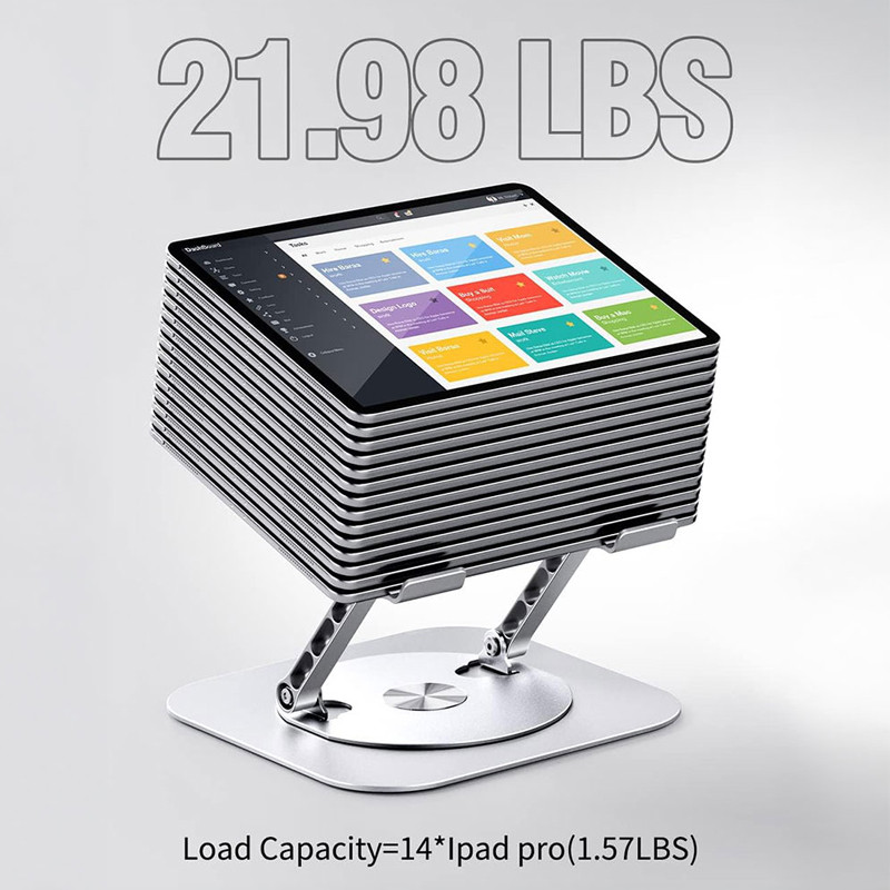 Support Pc Portable Pliable Avec Rotation 360° Gris en Tunisie