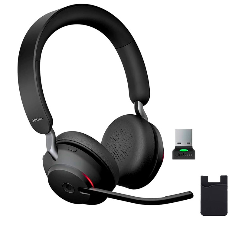 Micro Casque Sans Fil de la marque Jabra Evolve2 65 MS Stereo couleur Noir en Tunisie