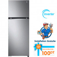 Réfrigérateur LG GL-B452PFWQ 461 Litres Nofrost Inverter Inox en Tunisie