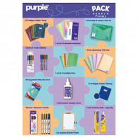 Pack Fourniture Scolaire Purple Primaire en Tunisie