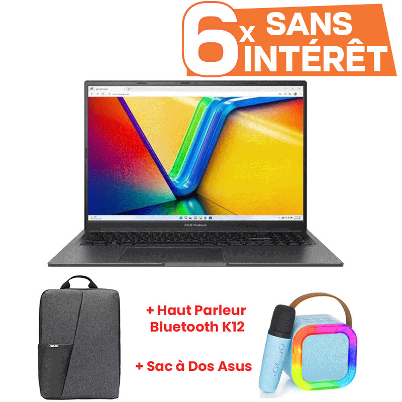 Pc Portable Gamer Asus K16 K3605VC i5 13Gén 24Go 512Go RTX 3050 Windows 11 en Tunisie