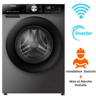 Machine à Laver Hisense WF3S1043BT Smart Inverter 10.5Kg Inox en Tunisie