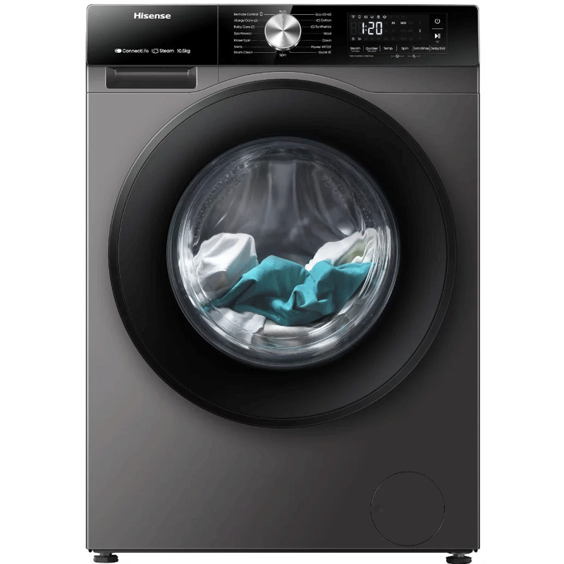 Machine à Laver Hisense WF3S1043BT Smart Inverter 10.5Kg Inox en Tunisie