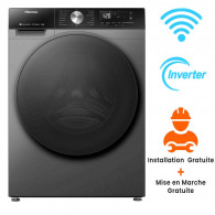Machine à Laver Hisense WF3S1243BT Smart Inverter 12Kg Inox en Tunisie