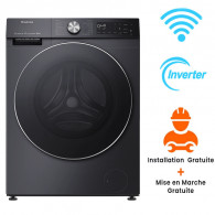 Lavante séchante Hisense WDSE1214VJMWB Smart Inverter 12Kg Inox en Tunisie