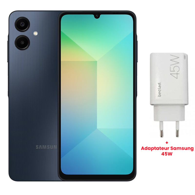 Smartphone Samsung Galaxy A06 4Go 128Go Noir