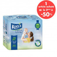 Couches Bébé Kotis Premium T2 32 Pièces en Tunisie