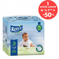 Couches Bébé Kotis Premium T3 28 Pièces Midi Eco en Tunisie