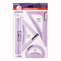 Set Géométrique Purple Stretch 20Cm Violet En Tunisie