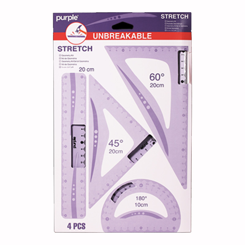 Set Géométrique Purple Stretch 20Cm Violet En Tunisie
