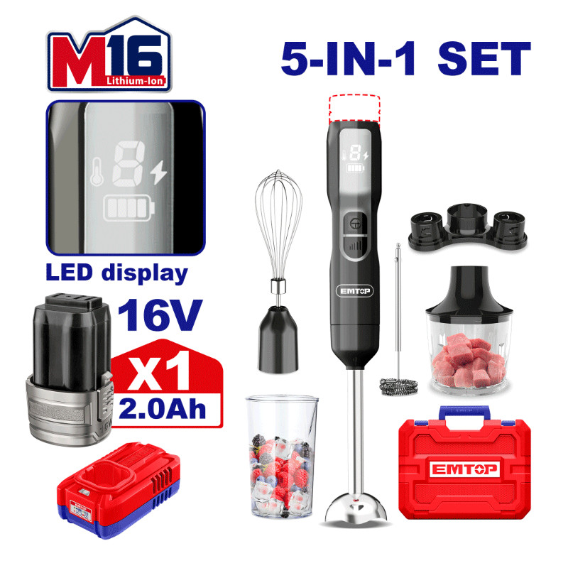 Mixeur Plongeant Emtop 5EN1 EFN056K 100W Noir en Tunisie