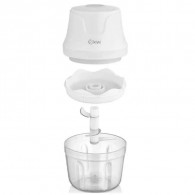 Mini Hachoir Rechargeable Kiwi KC-8204 30W Blanc en Tunisie
