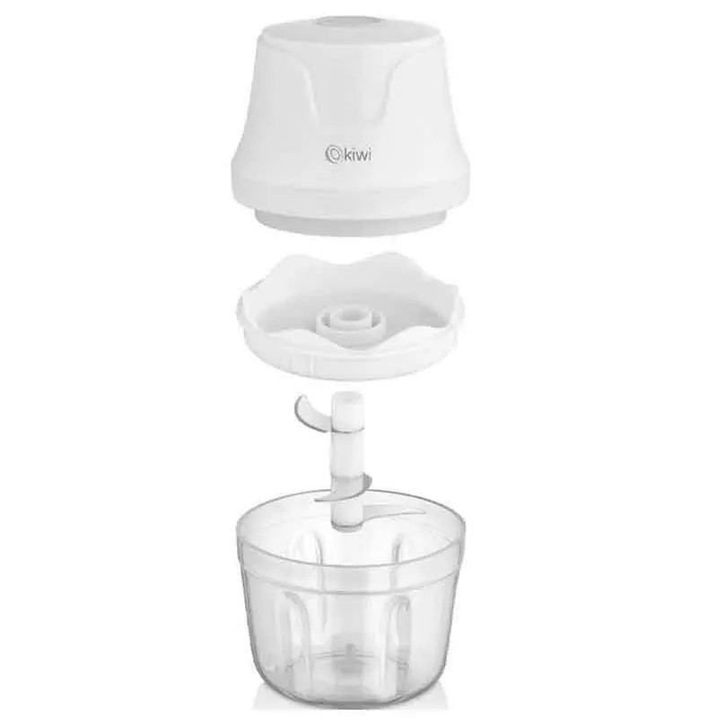 Mini Hachoir Rechargeable Kiwi KC-8204 30W Blanc en Tunisie