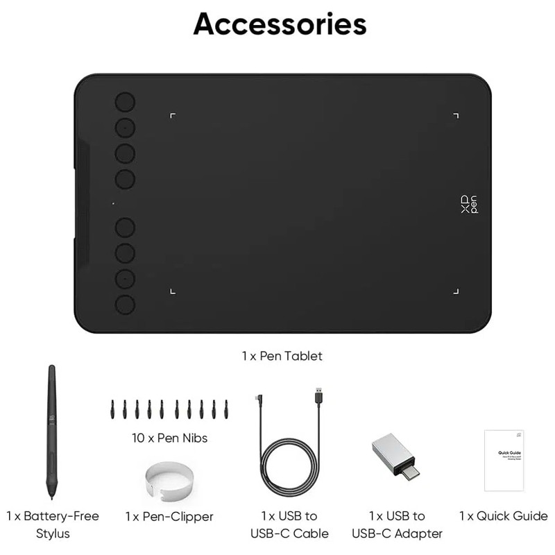Tablette Graphique XP-Pen DECO-MINI7-V2 7'' Noir En Tunisie