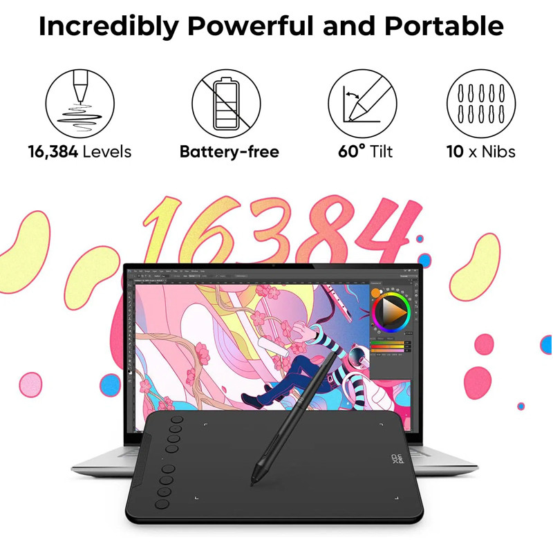 Tablette Graphique XP-Pen DECO-MINI7-V2 7'' Noir En Tunisie