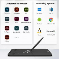Tablette Graphique XP-Pen DECO-MINI7-V2 7'' Noir En Tunisie Tablette Graphique XP-Pen DECO-MINI7-V2 7'' Noir En Tunisie
