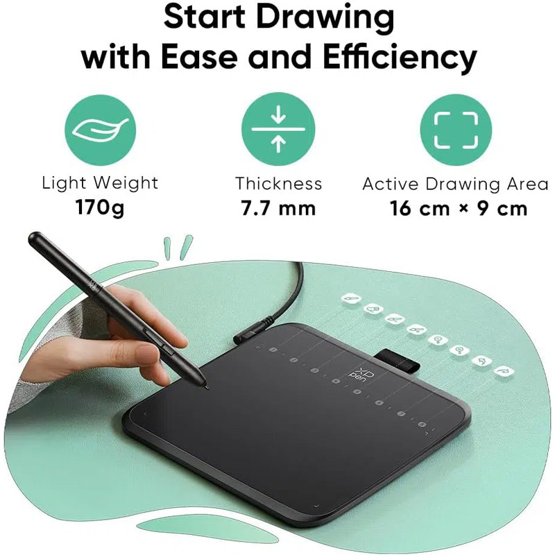 Tablette Graphique XP-Pen DECO-640 6.3'' Noir En Tunisie