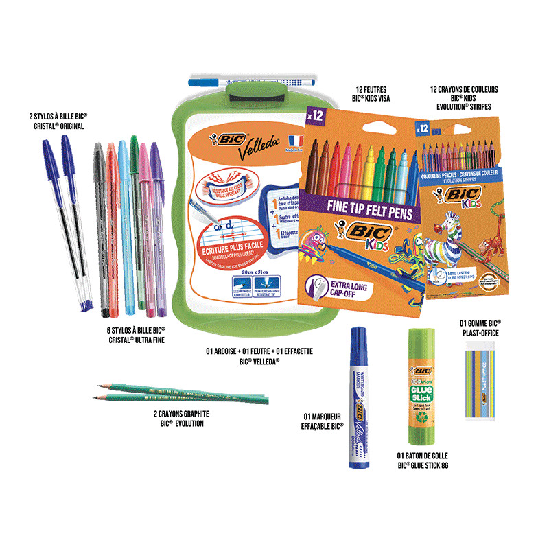 Pack Scolaire BIC Spécial Entrée Scolaire 2025 en Tunisie