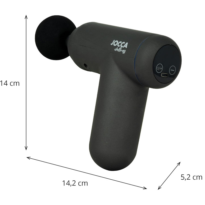 Pistolet De Massage Jocca avec Affichage LED 2177 Noir En Tunisie
