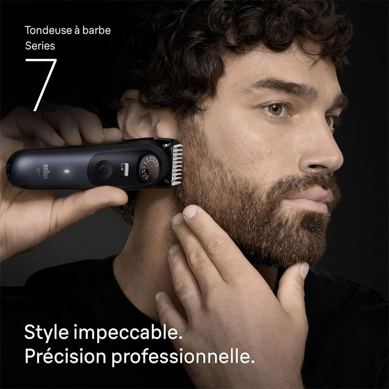 Tondeuse à Barbe 7en1 Braun Série 7 BT7520 Bleu en Tunisie