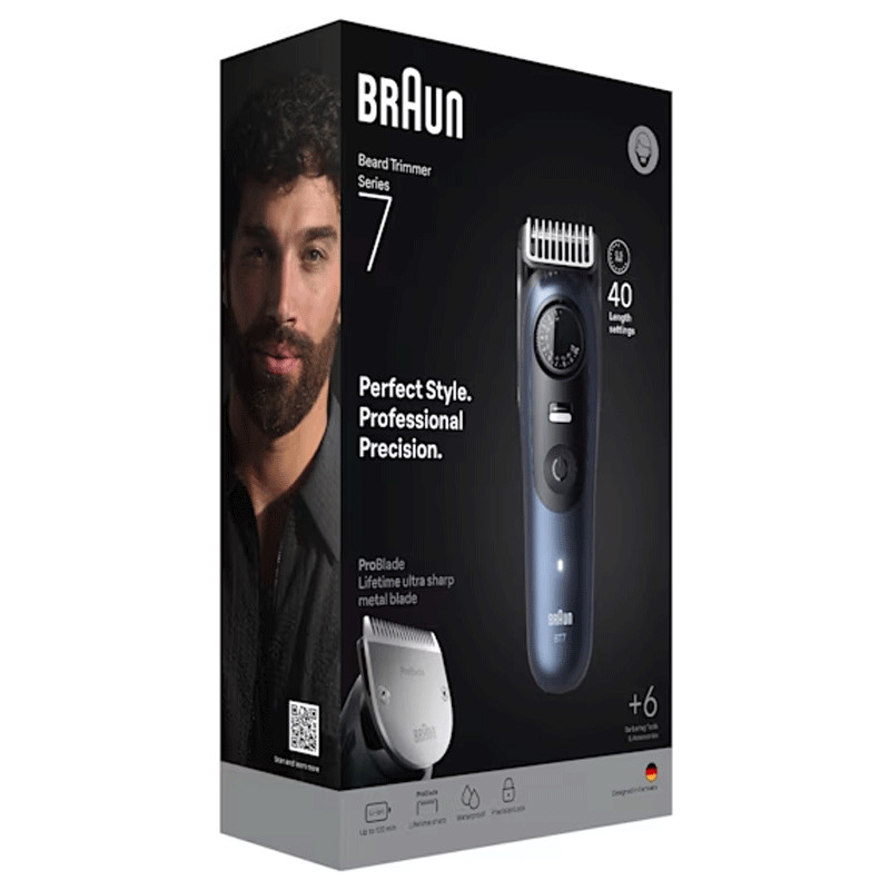 Tondeuse à Barbe 7en1 Braun Série 7 BT7520 Bleu en Tunisie