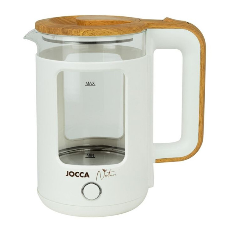 Bouilloire Électrique Jocca Nature 1500W 1.8 Litres Blanc En Tunisie