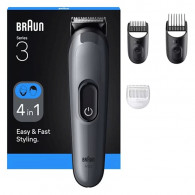 Tondeuse Multifonction 4EN1 Braun AIO3500 Gris en Tunisie