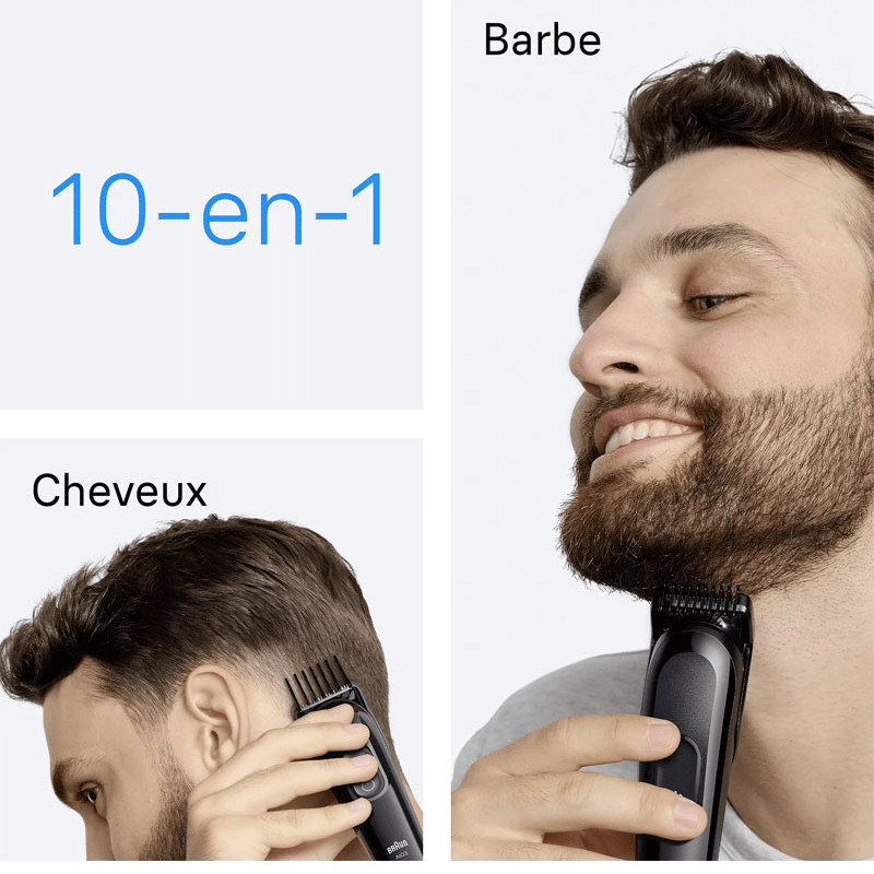 Tondeuse Multifonction 10EN1 Braun AIO3560 Noir en Tunisie