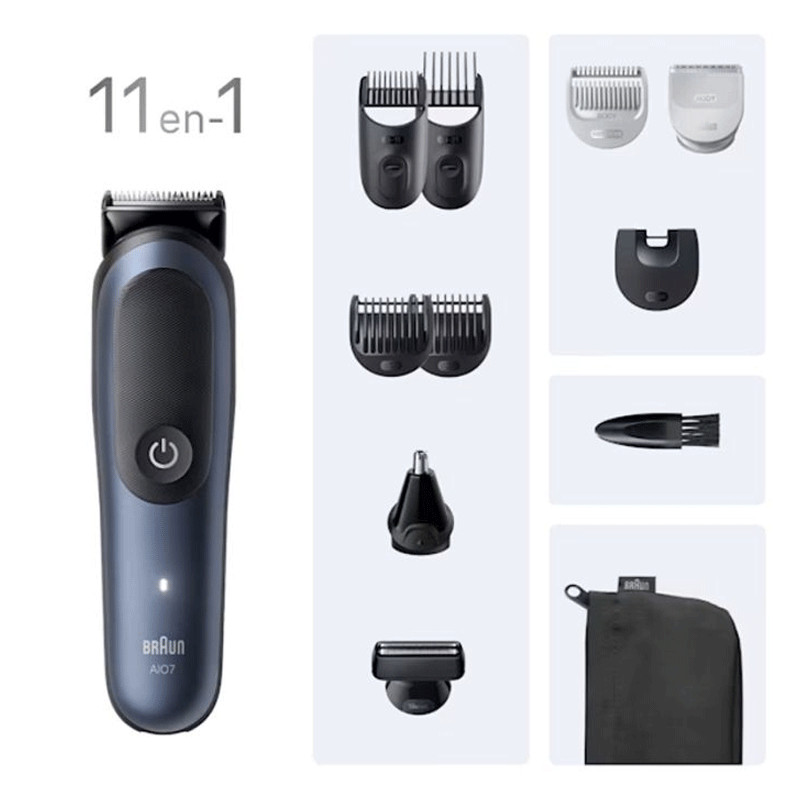 Tondeuse Multifonction 11EN1 Braun AIO7540 Bleu en Tunisie