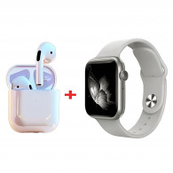 Montre Connectée W26 Pro Max Série 8 + Ceinture + Earbuds Silver en Tunisie