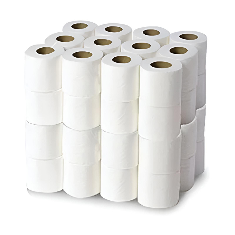 48 Rouleaux Hygiénique Papier Professionnel 2 Plis Blanc en Tunisie