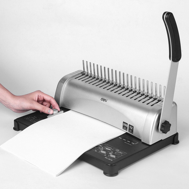 Relieuse à Peignes Deli E3870 12 Feuilles Gris En Tunisie