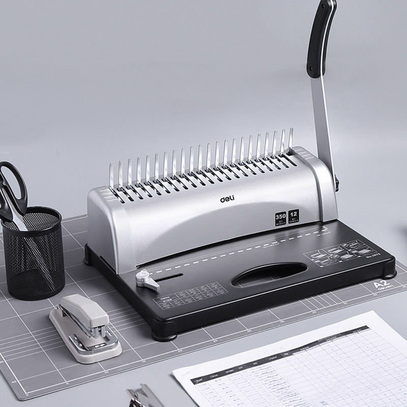 Relieuse à Peignes Deli E3870 12 Feuilles Gris En Tunisie