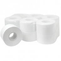 12 Rouleaux Papier Hygiénique Jumbo 70mm Blanc en Tunisie