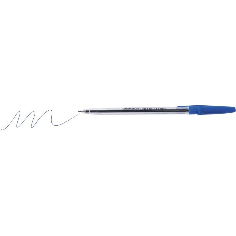 Pack de 50 Stylos à Bille Carioca Corvina 0.7mm Bleu En Tunsiie