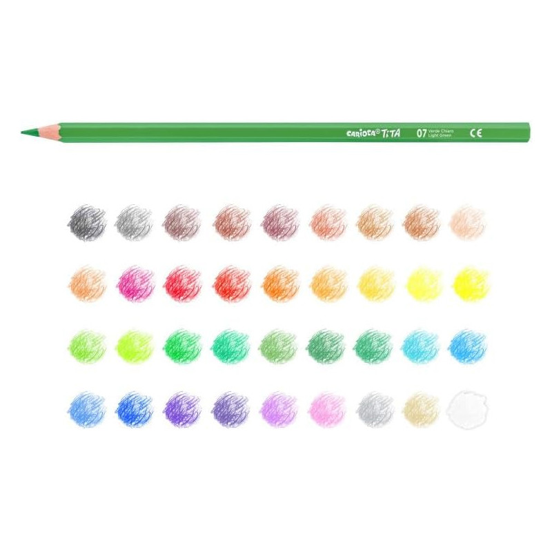 Pack de 50 Crayons Carioca Tita Rainbow Assorties En Tunisie