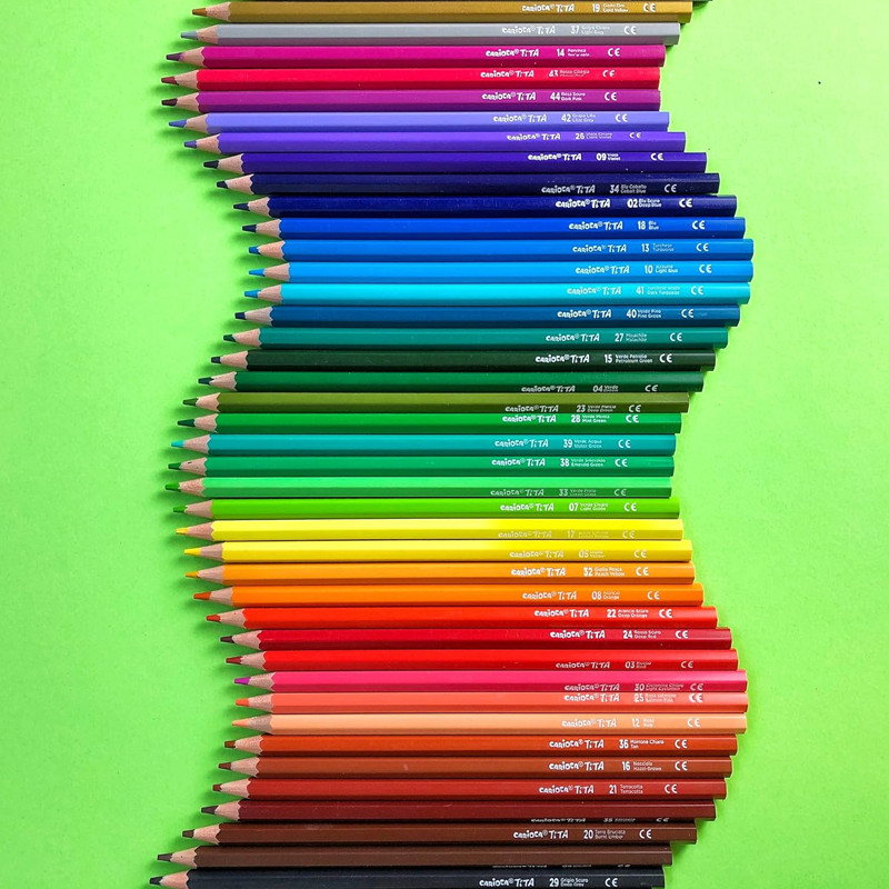 Pack de 50 Crayons Carioca Tita Rainbow Assorties En Tunisie