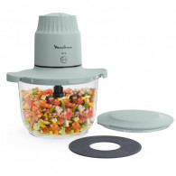 Mini Hachoir Électrique Moulinex Choppeo 500 W 2 Litres Gris En Tunisie
