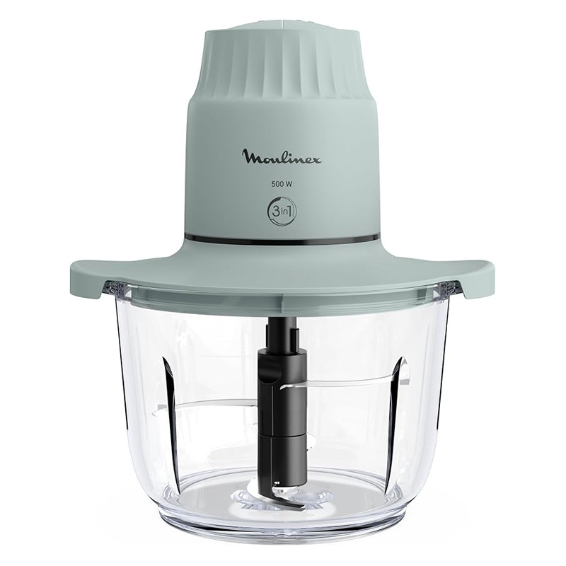 Mini Hachoir Électrique Moulinex Choppeo 500 W 2 Litres Gris En Tunisie
