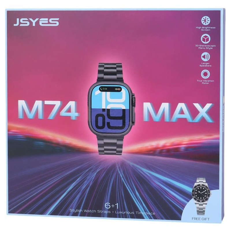Montre Connectée Jsyes M74 Max Noir en Tunisie