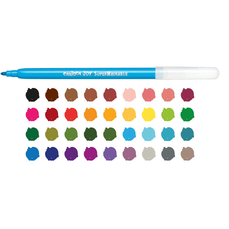 Pack De 36 Feutres Carioca Joy Super Lavable Multicolore En Tunisie