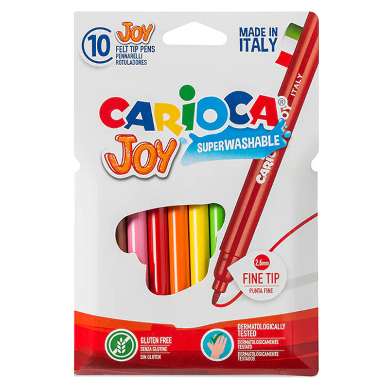 Pack De 10 Feutres Carioca Joy Super Lavable Multicolore En Tunisie