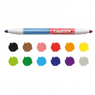 Pack De 6 Feutres Carioca Bicolor Super Lavable Multicolore En Tunisie