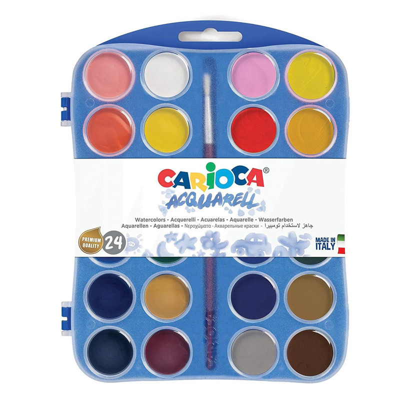 24 Couleurs De Peinture Aquarelles Carioca En Tunisie