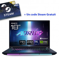 Pc Portable Gamer Gigabyte Aorus Master 18 AM8H BZH Ultra 9 64Go 4To SSD Windows 11 Pro en Tunisie