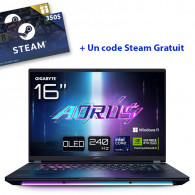 Pc Portable Gamer Gigabyte Aorus Master 16 AM6H BYH Ultra 9 32Go 1To SSD Windows 11 Pro en Tunisie