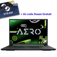 Pc Portable Gamer Gigabyte Aero X16 1WH AMD Ryzen AI 7 13Gén 32Go 1To SSD Windows 11 en Tunisie
